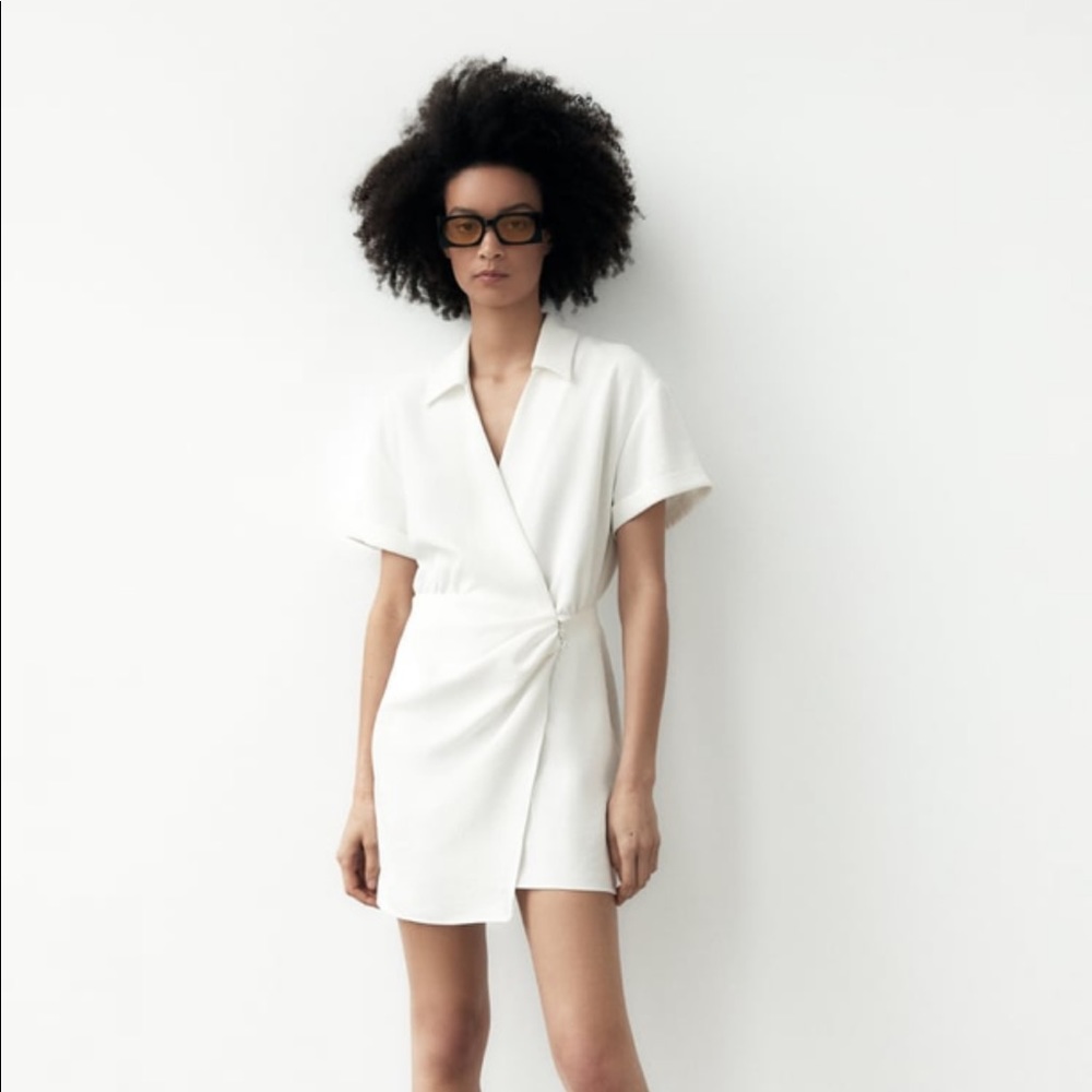 Short Wrap Front Dress
